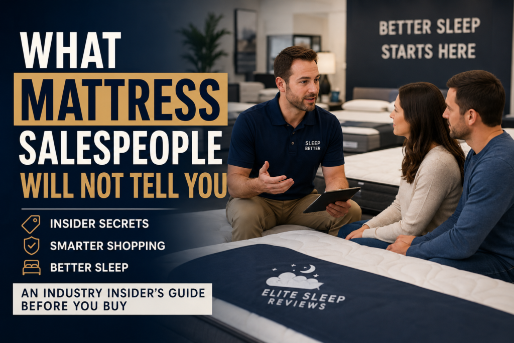 What mattress salespeople will not tell you